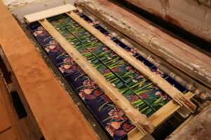 handpainted tiles oven